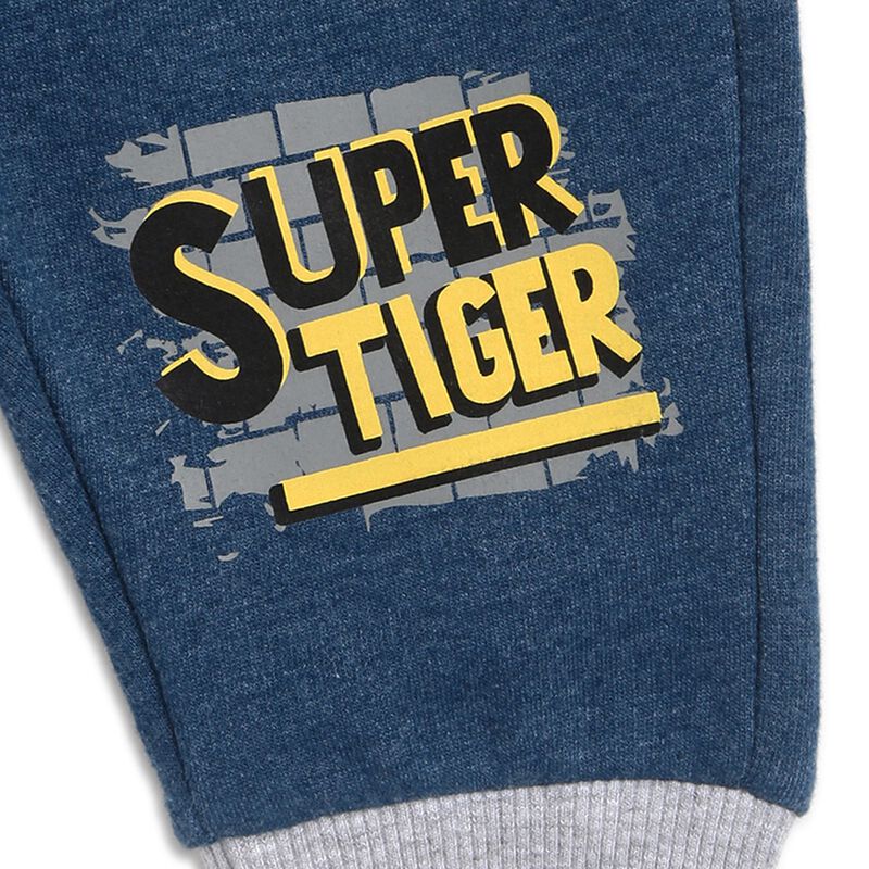 Boys Medium Blue Fleece Sweatpants image number null